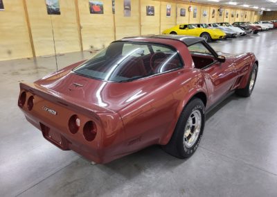 1981 Maroon Metallic Corvette T Top