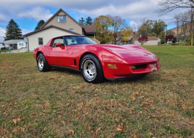 1981 Red Corvette Camel Leather Interior For Sale