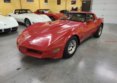 1981 Red Corvette Camel Interior Manual For Sale