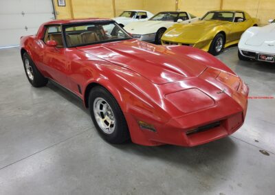 1981 Red Corvette Camel Interior Manual For Sale