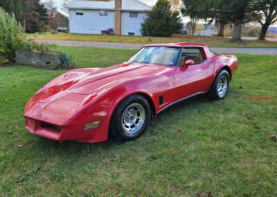 1981 Red Corvette Camel Interior Manual For Sale