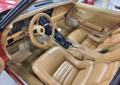 1981 Red Corvette Camel Interior Manual For Sale