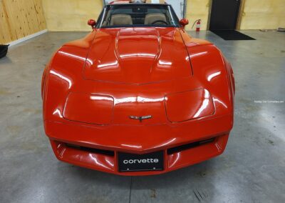 1981 Red Corvette Camel Leather Interior For Sale