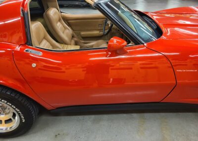 1981 Red Corvette Camel Leather Interior For Sale