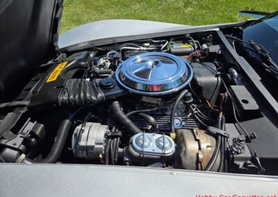 1981 Silver/Dark Blue C3 Corvette Blue Leather Int For Sale