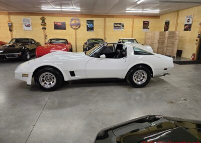 1981 White Corvette 4spd Black Interior T Top
