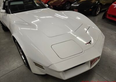 1981 White Corvette 4spd Black Interior T Top