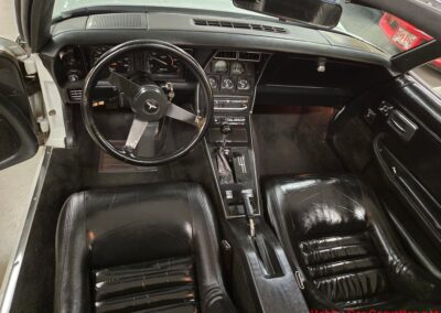 1981 White Corvette 4spd Black Interior T Top