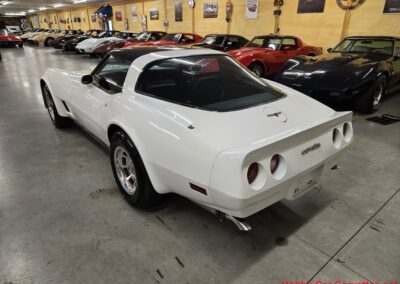 1981 White Corvette 4spd Black Interior T Top
