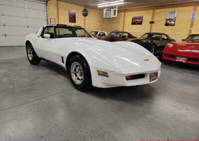 1981 White Corvette 4spd Black Interior T Top