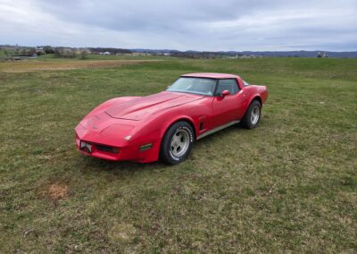 1982 Red Corvette Gray Interior For Sale