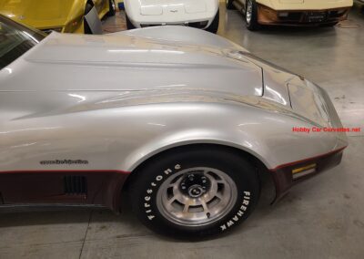 1982 Silver Dark Claret Corvette For Sale