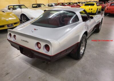 1982 Silver Dark Claret Corvette For Sale
