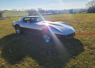 1982 Silver Dark Claret Corvette For Sale