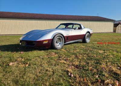 1982 Silver Dark Claret Corvette For Sale