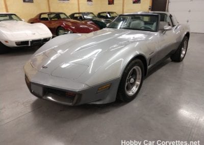 1982 Silver Charcoal Corvette For Sale
