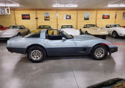 1982 Silver Blue Dark Blue Corvette For Sale