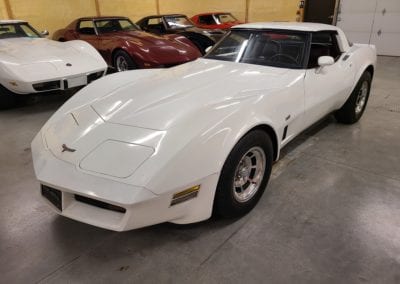 1980 White L82 Corvette Claret Int For Sale