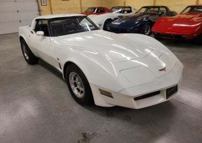 1980 White L82 Corvette Claret Int For Sale