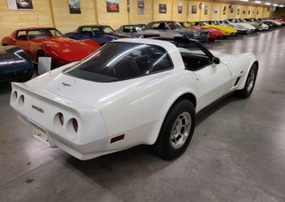 1980 White L82 Corvette Claret Int For Sale