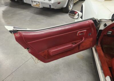 1981 White Corvette Red Leather Interior For Sale
