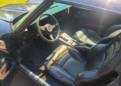 1980 Black Corvette Black INTERIOR T TOP