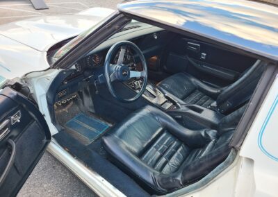 1979 White Corvette Blue Interior For Sale