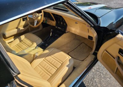 1978 Black Corvette Tan Interior Crate Engine For Sale