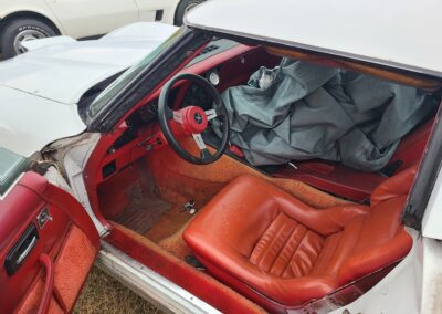 1980 White Corvette Red Interior Hot Rod For Sale