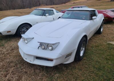 1980 White Corvette Red Interior Hot Rod For Sale