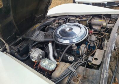 1981 White Corvette Cinnabar Inteior T-Top
