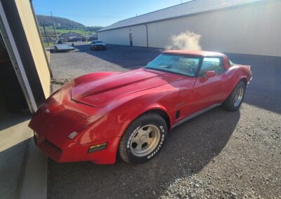 1982 Red Corvette Gray Interior For Sale