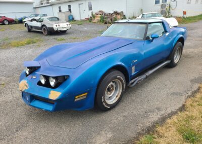 1982 Bright Blue Corvette For Sale