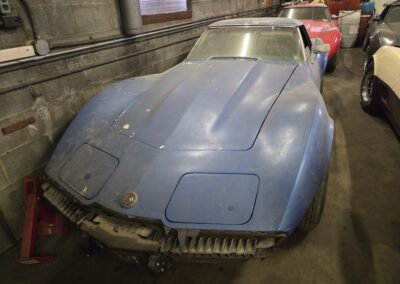 1975 Bright Blue Corvette Convertible Stingray For Sale