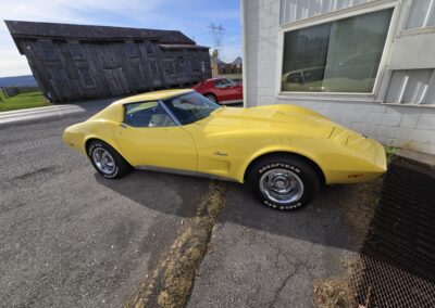 1974 Bright Yellow Corvette Black Interior For Sale