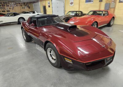 1981 Two Tone Autumn Red Dark Claret Corvette For Sale