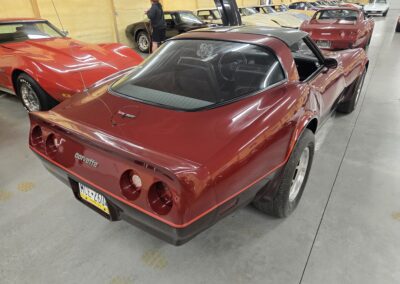 1981 Two Tone Autumn Red Dark Claret Corvette For Sale