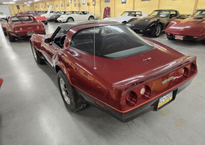 1981 Two Tone Autumn Red Dark Claret Corvette For Sale