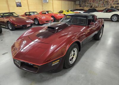 1981 Two Tone Autumn Red Dark Claret Corvette For Sale