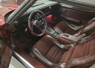 1981 Two Tone Autumn Red Dark Claret Corvette For Sale