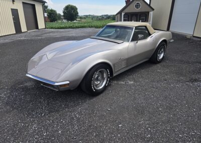 1971 Nevada Silver Corvette Convertible For Sale