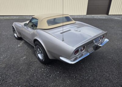 1971 Nevada Silver Corvette Convertible For Sale