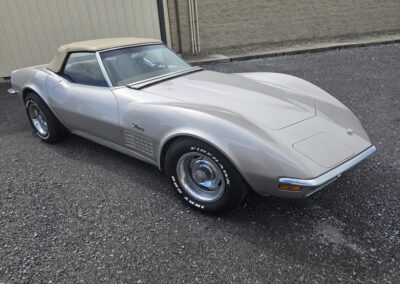1971 Nevada Silver Corvette Convertible For Sale