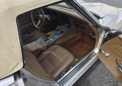 1971 Nevada Silver Corvette Convertible For Sale