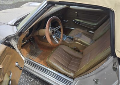 1971 Nevada Silver Corvette Convertible For Sale
