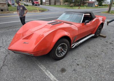 1972 Orange Mako Shark Corvette Convertible For Sale
