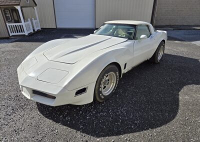 1979 White Corvette Tan Interior T Top