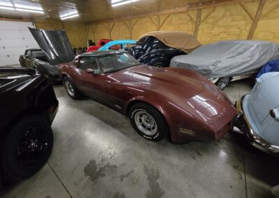 1981 Maroon Metallic Corvette T Top