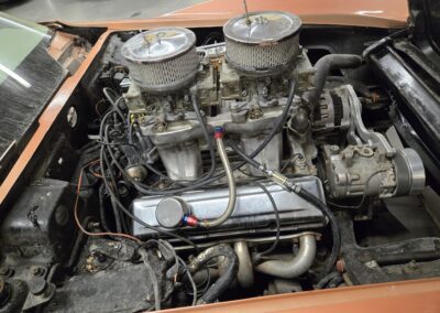 1971 Orange Wide Body C3 Corvette Stingray Convertible For Sale