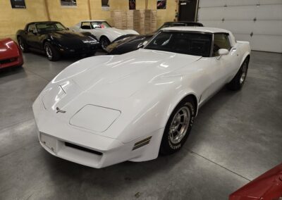 1980 White Corvette Blue Interior 4spd For Sale